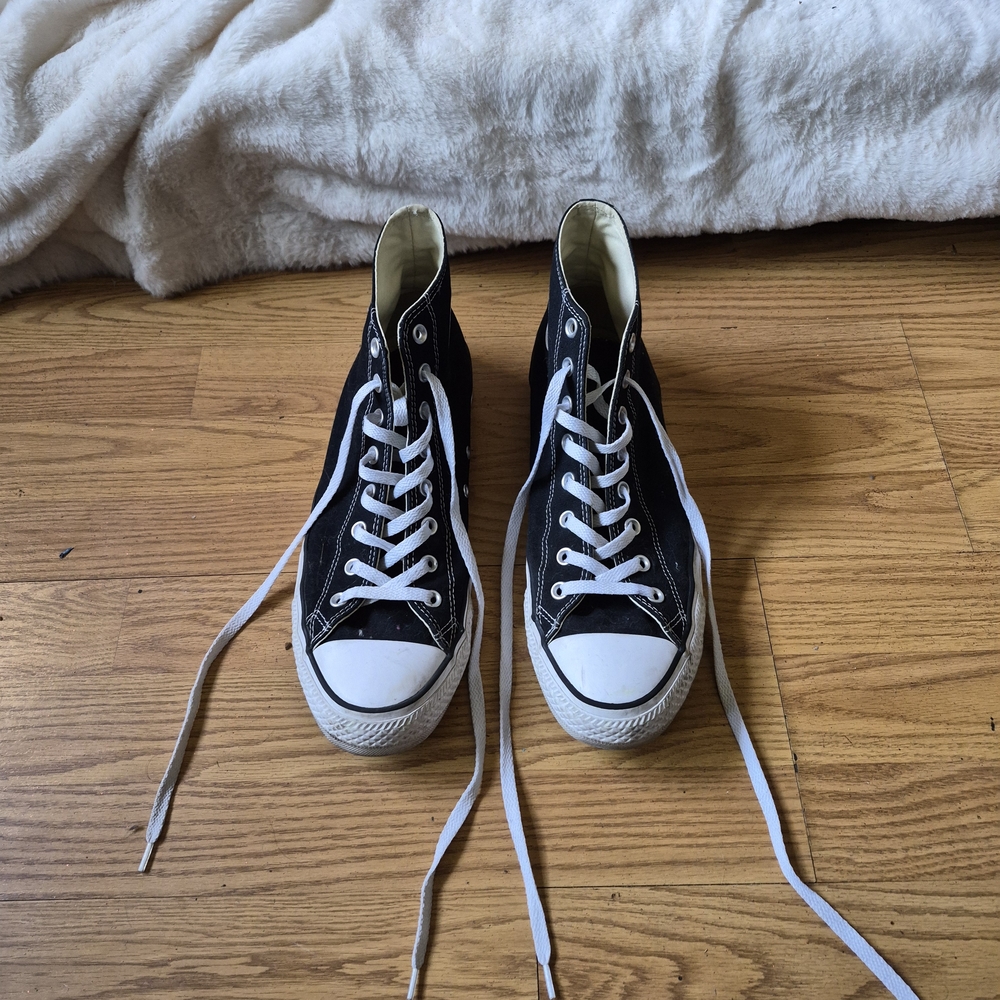Converse Black and White High-Top Sneakers